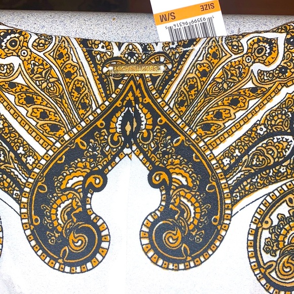 NWT Michael Kors Sheer Summer Shawl Top Size S/M - Picture 11 of 17